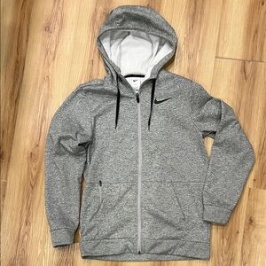 Nike Heather Gray Full-Zip Jacket